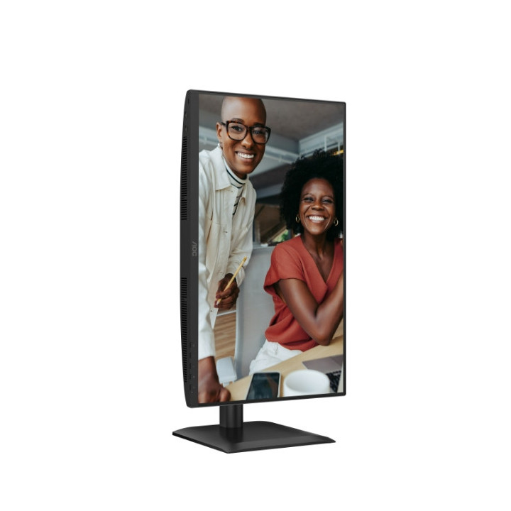 Монитор AOC 24E4U, 23.8" IPS WLED, 1920x1080@120Hz, 4ms GtG, 300cd m/2, 1500:1, 20M:1 DCR, Adaptive Sync, FlickerFree, Anti Blue Light, 2Wx2, Tilt, Height Adjust, Pivot, Swivel, D-SUB, HDMI, USB Hub