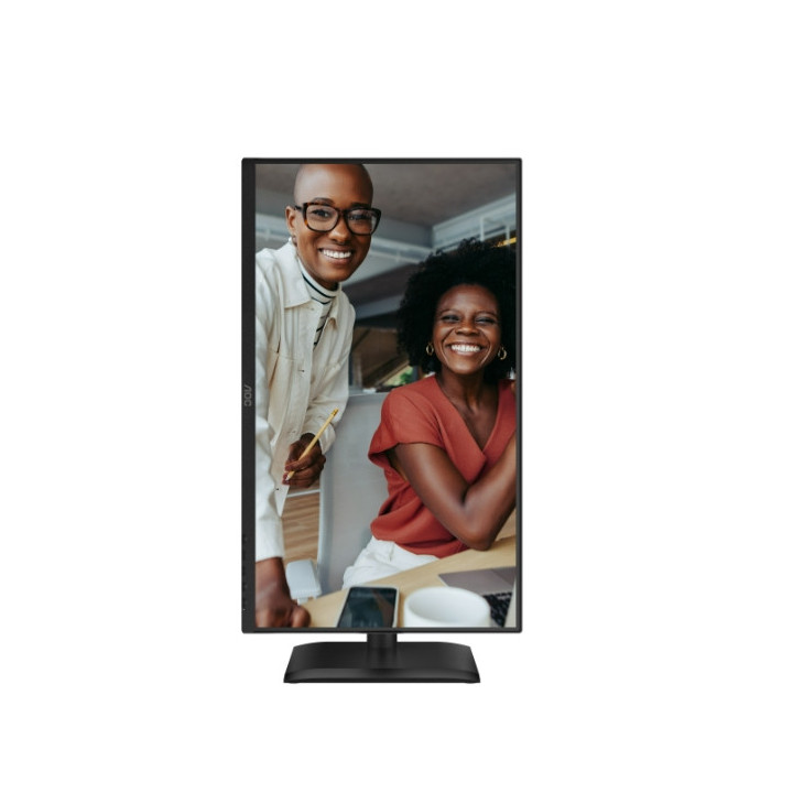 Монитор AOC 24E4U, 23.8" IPS WLED, 1920x1080@120Hz, 4ms GtG, 300cd m/2, 1500:1, 20M:1 DCR, Adaptive Sync, FlickerFree, Anti Blue Light, 2Wx2, Tilt, Height Adjust, Pivot, Swivel, D-SUB, HDMI, USB Hub