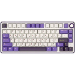 Геймърска механична клавиатура Royal Kludge R75 Blackberry Mousse 75%, Gasket Mount K Silver Switch - RK-R75-BBERRYMS-KSLVSW-US
