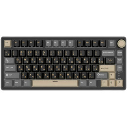 Геймърска механична клавиатура Royal Kludge R75 Phantom 75%, Gasket Mount K Silver Switch - RK-R75-PHNTM-KSLVSW-US