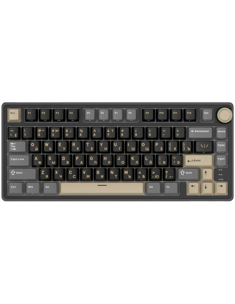 Геймърска механична клавиатура Royal Kludge R75 Phantom 75%, Gasket Mount K Silver Switch - RK-R75-PHNTM-KSLVSW-US