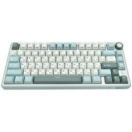 Геймърска механична клавиатура Royal Kludge R75 Sky Cyan 75%, Gasket Mount K Silver Switch - RK-R75-SKYCYN-KSLVSW-US