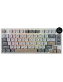 Безжична low-profile геймърска клавиатура Royal Kludge N80 Pearly Dawn 75%, Hot-Swap Red Switch - RK-N80-PRLYDWN-REDSW-US