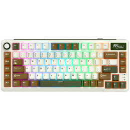 Геймърска механична клавиатура Royal Kludge L75 Palm Green 75%, Hot-Swap Cream Switch - RK-L75-PLMGRN-CRMSW-US