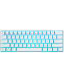 Безжична геймърска механична клавиатура Royal Kludge RK61 White 60%, Hot-Swap Red Switch - RK-61-WH-REDSW-US