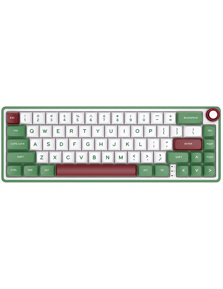 Геймърска механична клавиатура Royal Kludge R65 Green Sand 65%, Gasket Mount Chartreuse Switch - RK-R65-GRNSND-CHTSW-US