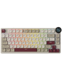 Безжична low-profile геймърска клавиатура Royal Kludge N80 Rosy Clouds 75%, Hot-Swap Red Switch - RK-N80-ROSYCLD-REDSW-US