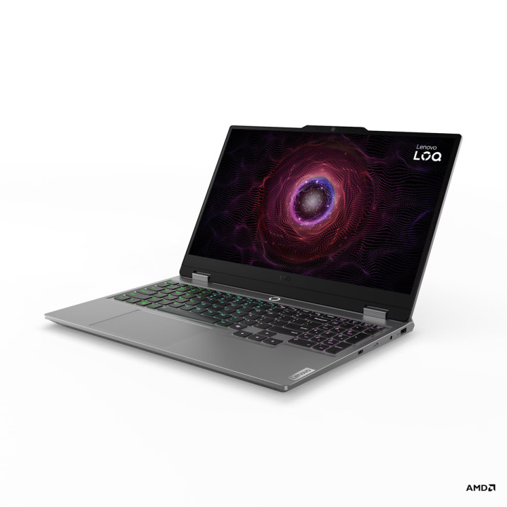 Лаптоп Lenovo LOQ 15ARP9, AMD Ryzen 7 7435HS, 15.6" FHD IPS 144Hz, 16GB RAM, 512GB SSD, Nvidia Geforce RTX 4050 6GB - 83JC002WRM