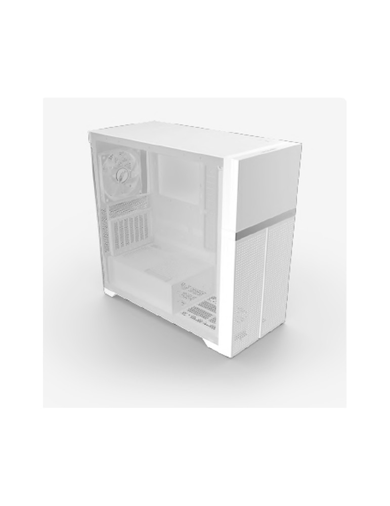 Кутия за компютър Valkyrie VK02 Lite White ATX Mid Tower ARGB, Tempered Glass - VK-CASE02LITEW