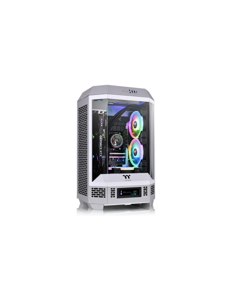 Кутия за компютър Thermaltake Tower 300 Limestone Mini ITX Vertical, Tempered Glass - CA-1Y4-00SIWN-00