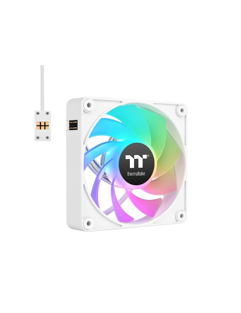 Комплект вентилатори Thermaltake CT120 EX Reverse ARGB 120mm White 3-Pack, MagForce 2.0 - CL-F194-PL12SW-A