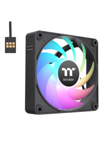 Комплект вентилатори Thermaltake CT140 EX ARGB 140mm Black 3-Pack, MagForce 2.0 - CL-F182-PL14SW-A