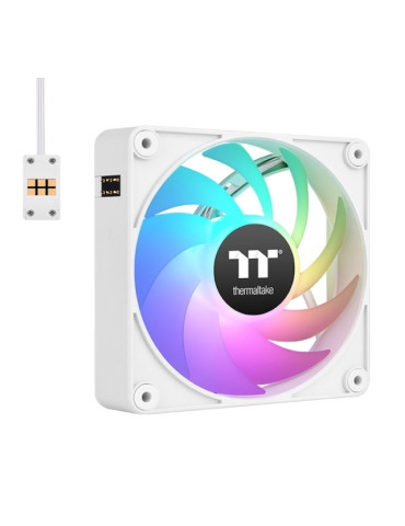 Комплект вентилатори Thermaltake CT140 EX ARGB 140mm White 3-Pack, MagForce 2.0 - CL-F191-PL14SW-A