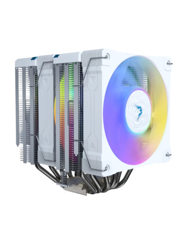 Охлаждане за процесор Valkyrie Vind DL125 White Dual Tower ARGB, 6x Heatpipes - VK-AIRDL125W