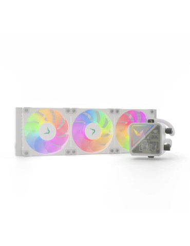 Водно охлаждане за процесор Valkyrie V360 Lite White 360mm ARGB, Patented Pump - VK-AIOVL360W
