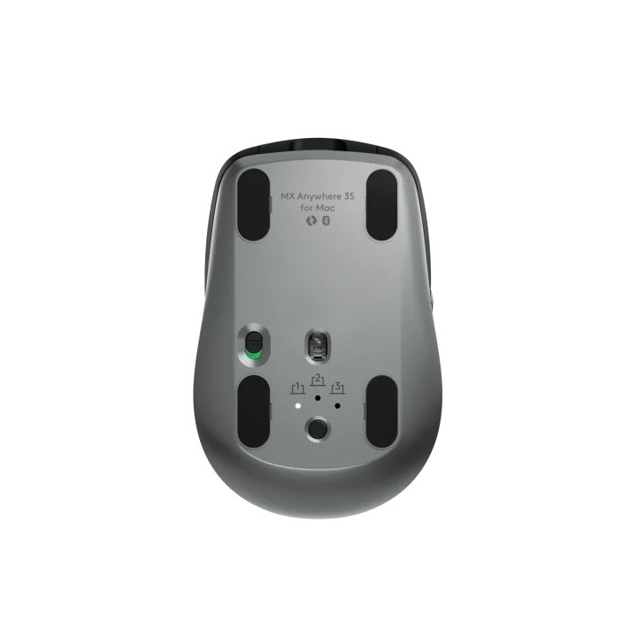 Презареждаема Bluetooth мишка Logitech MX Anywhere 3S Mac Space Grey, 8K DPI Quiet Click - 910-006947