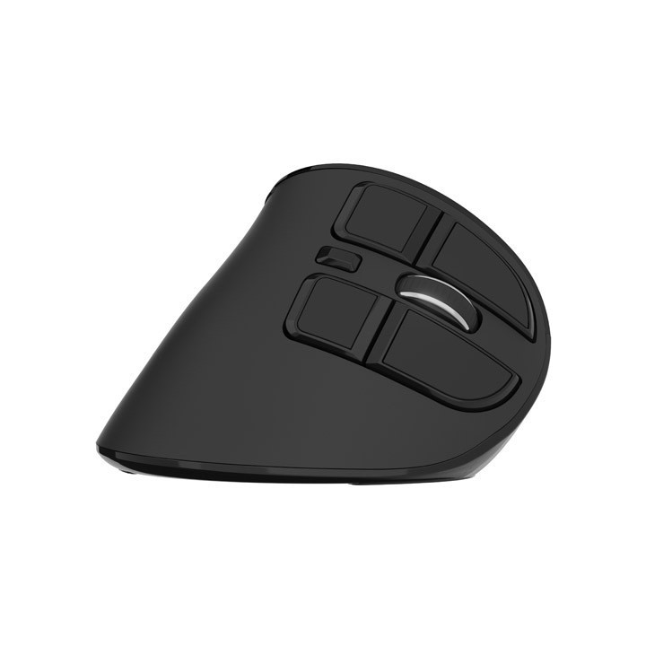 Презареждаема безшумна Bluetooth мишка Natec Euphonie Pro Vertical Black 4000DPI, OLED Display - NMY-2291