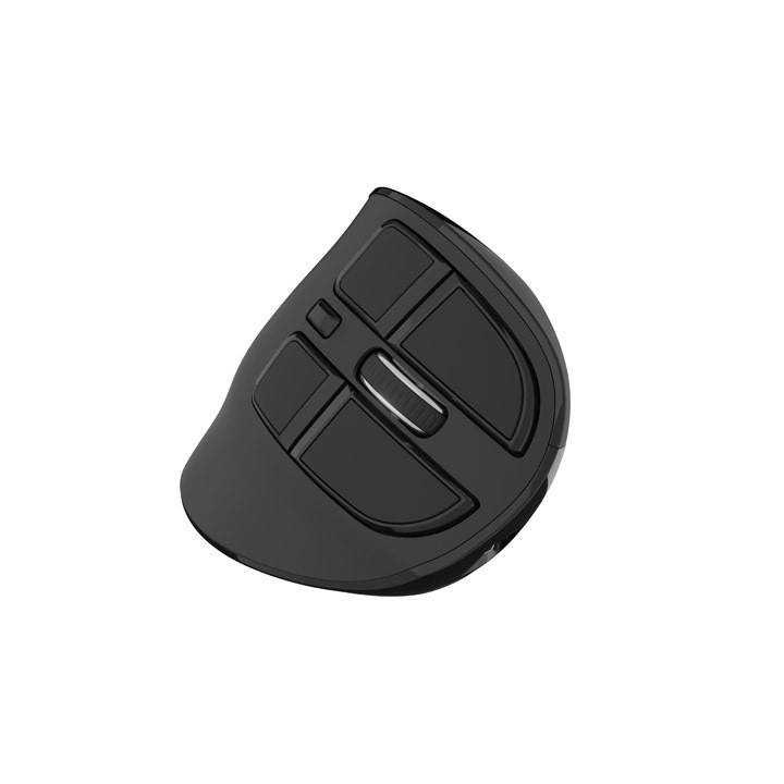 Презареждаема безшумна Bluetooth мишка Natec Euphonie Pro Vertical Black 4000DPI, OLED Display - NMY-2291