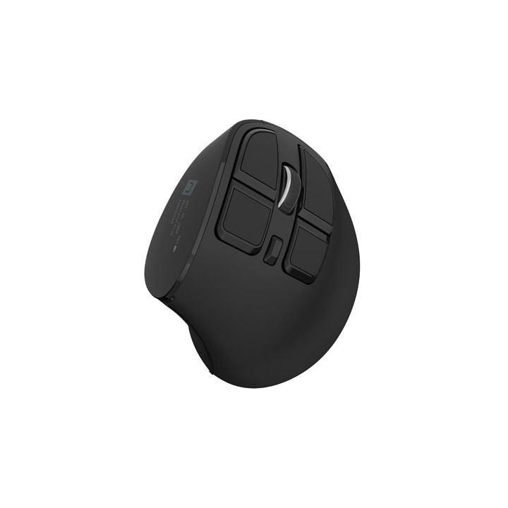 Презареждаема безшумна Bluetooth мишка Natec Euphonie Pro Vertical Black 4000DPI, OLED Display - NMY-2291