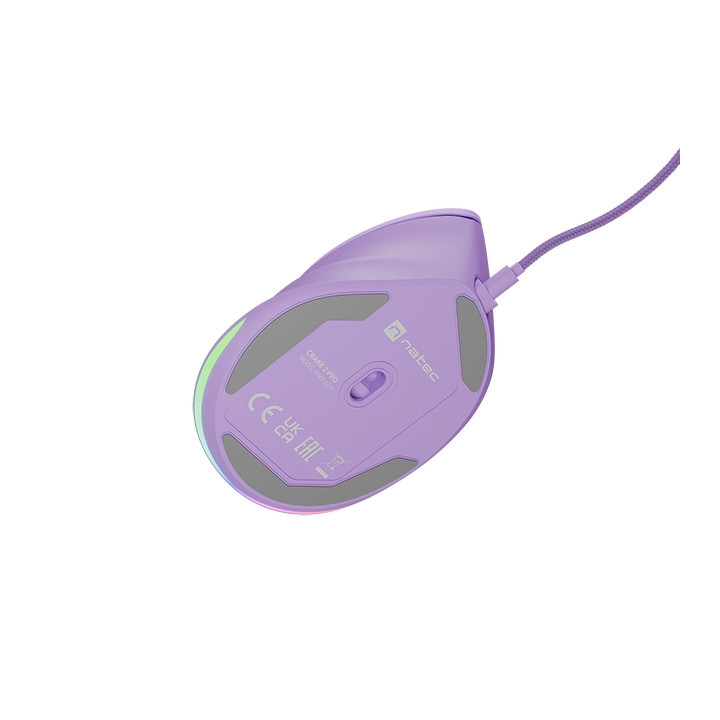 Мишка Natec Vertical Crake 2 Pro Pure Lavender 12800DPI USB - NMY-2274