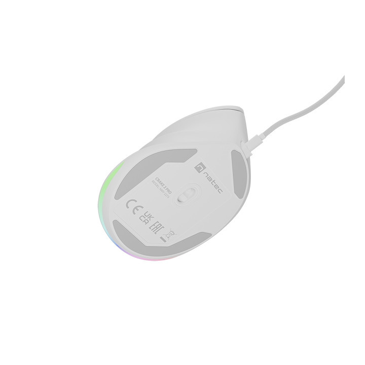 Мишка Natec Vertical Crake 2 Pro White 12800DPI USB - NMY-2273