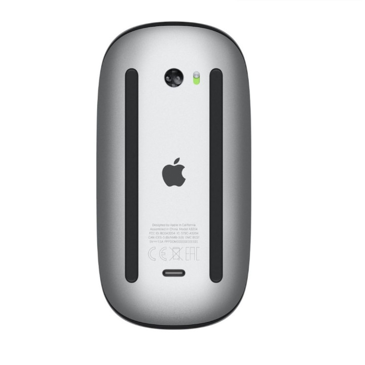 Презареждаема Bluetooth мишка Apple Magic Mouse Black 2024 Multi-Touch - MXK63ZM/A