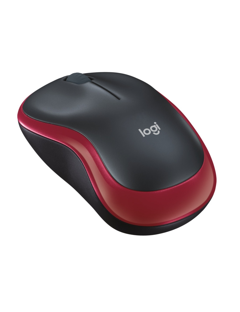 Безжична мишка Logitech M185 Red 2.4GHz- 910-002237