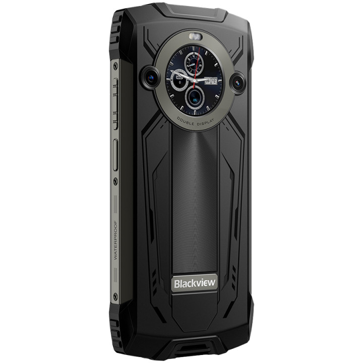 Смартфон Blackview BV8200 Rugged 6.5" FHD  120Hz черен, 12GB RAM, 256GB, 8800mAh, Android 14, IP68, двоен екран - BV8200_B_EU