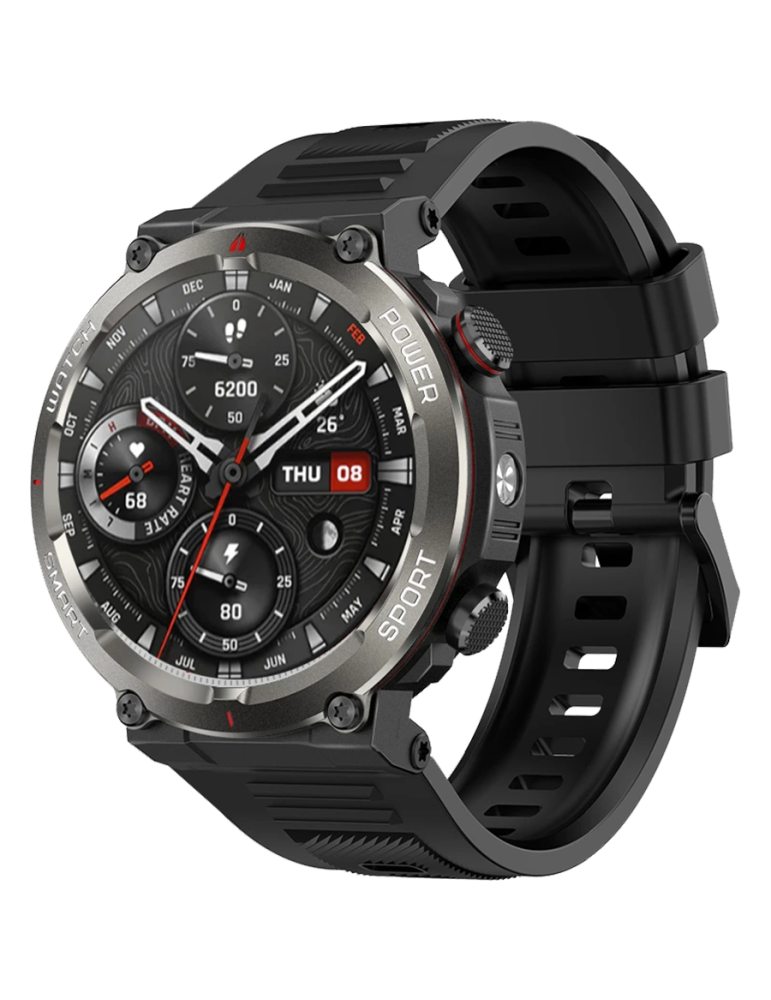 Смарт часовник Blackview W50 Pro 1.45" черен, 960mAh, 30  дни автономия, Bluetooth 5.2 - BVW50PRO-B