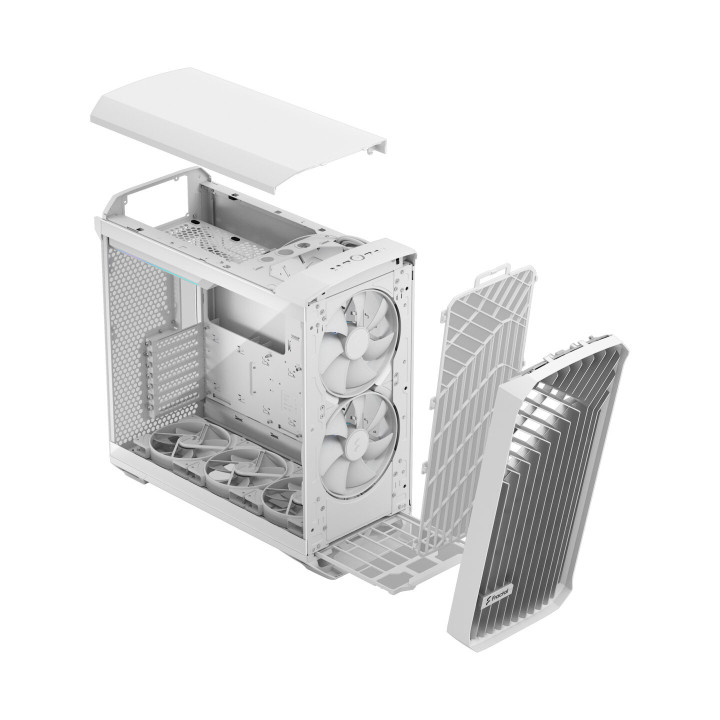 Кутия за компютър Fractal Design TORRENT RGB WHITE TG CLR - FD-C-TOR1A-07