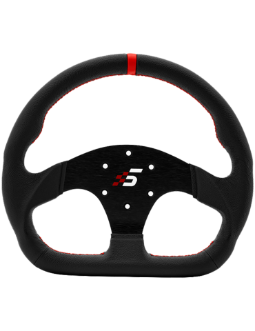 Волан SIMAGIC D-образен 325mm без HUB, кожа - P-325D(LEATHER)