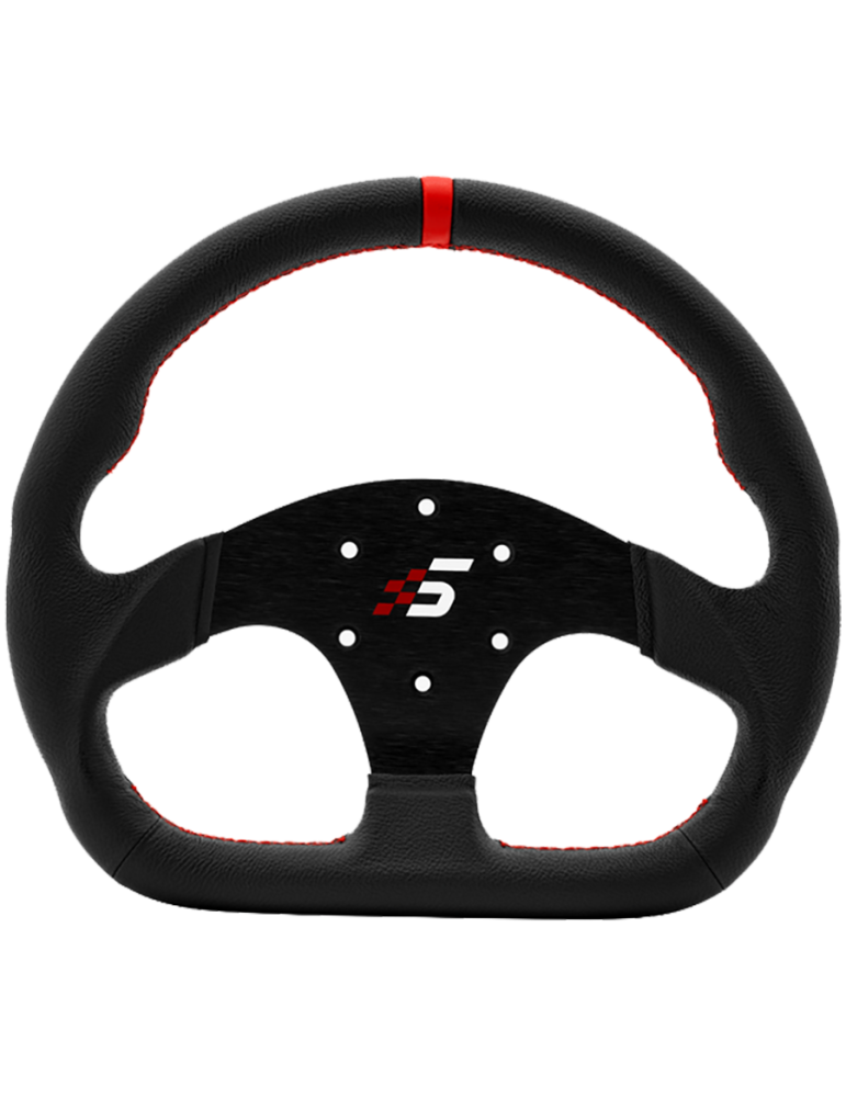 Волан SIMAGIC D-образен 325mm без HUB, кожа - P-325D(LEATHER)