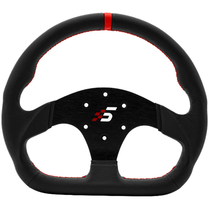 Волан SIMAGIC D-образен 325mm без HUB, кожа - P-325D(LEATHER)
