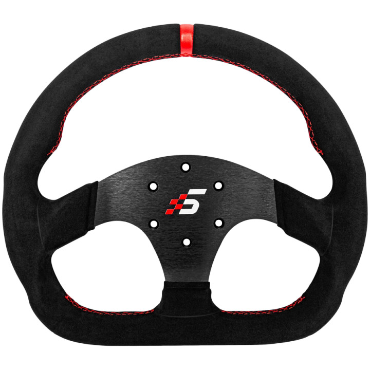 Волан SIMAGIC D-образен 325mm без HUB, велур - P-325D(SUEDE)