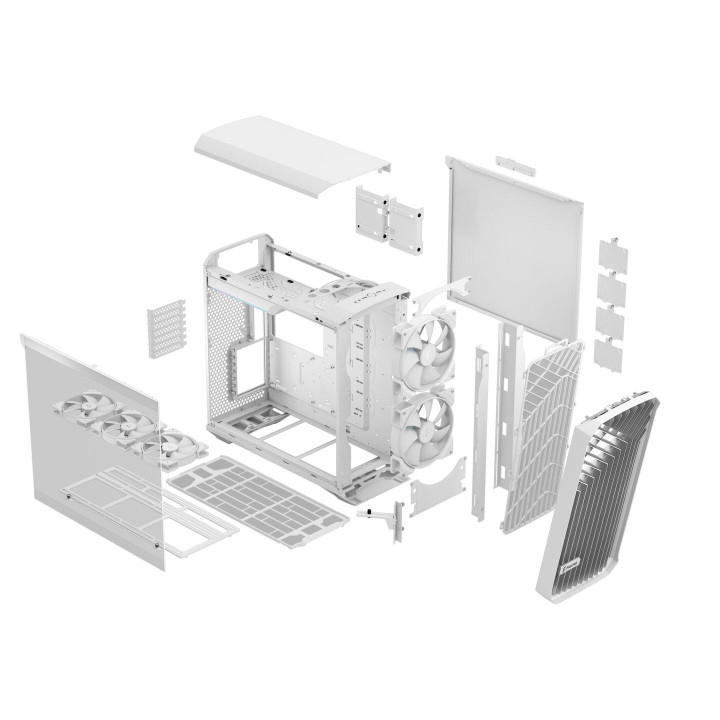 Кутия за компютър Fractal Design TORRENT RGB WHITE TG CLR - FD-C-TOR1A-07
