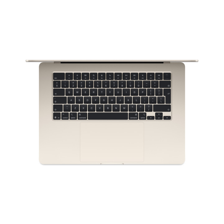 Лаптоп Apple MacBook Air 15.3, M4, 15.3" , 24GB RAM, 512GB SSD, 10C GPU, STARLIGHT - mc6k4ze/a
