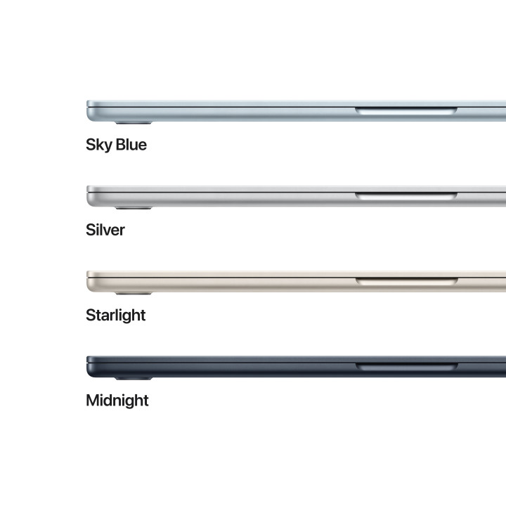 Лаптоп Apple MacBook Air 15.3, M4, 15.3" , 24GB RAM, 512GB SSD, 10C GPU, STARLIGHT - mc6k4ze/a