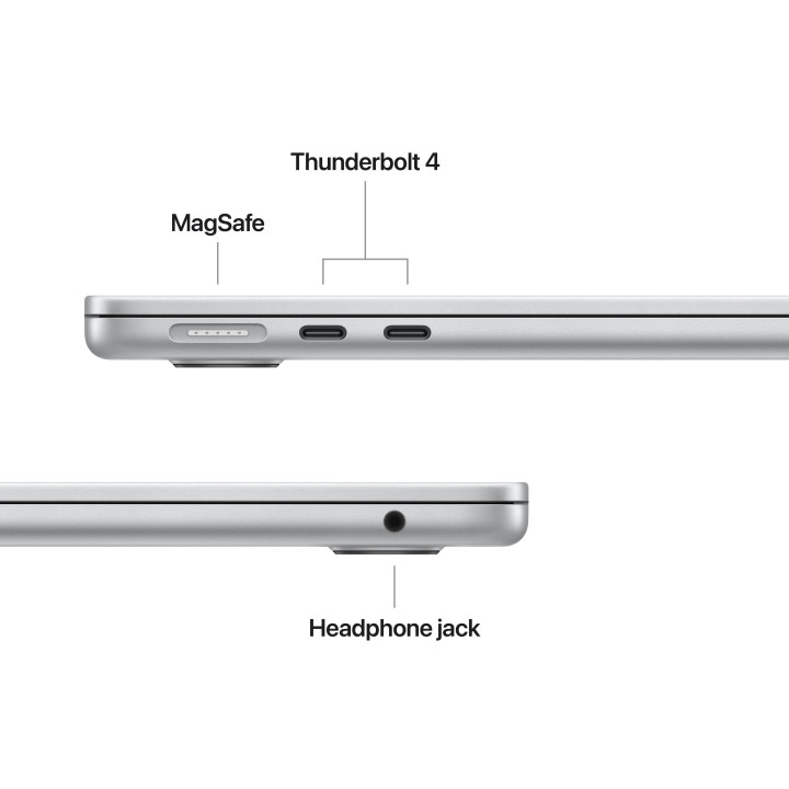 Лаптоп Apple MacBook Air 13.6, M4, 13.6" , 24GB RAM, 512GB SSD, 10C GPU, SILVER - mc654ze/a