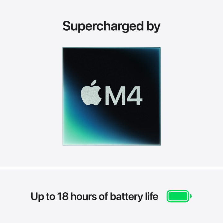 Лаптоп Apple MacBook Air 15.3, M4, 15.3" , 16GB RAM, 512GB SSD, 10C GPU, SKY BLUE - mc7c4ze/a