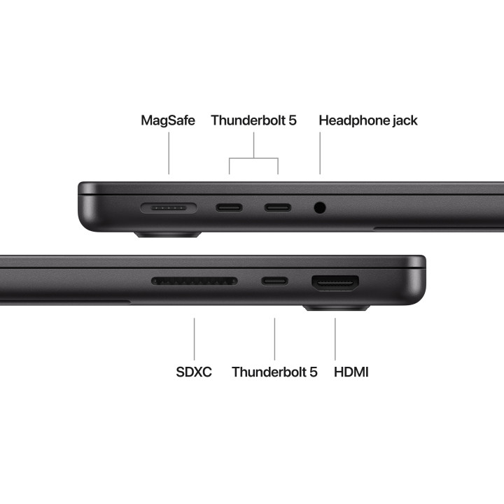 Лаптоп Apple MacBook Pro 14, M4 Pro, 14" , 24GB RAM, 1TB SSD, 20C GPU, SPACE BLACK - mx2j3ze/a