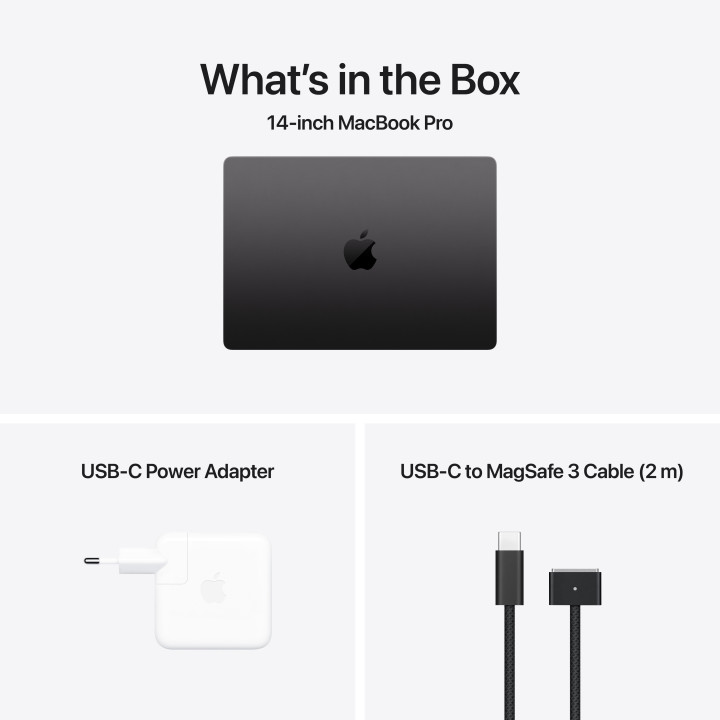 Лаптоп Apple MacBook Pro 14, M4 Pro, 14" , 24GB RAM, 1TB SSD, 20C GPU, SPACE BLACK - mx2j3ze/a
