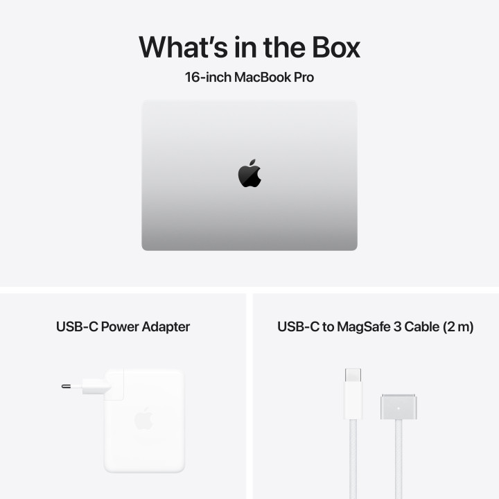 Лаптоп Apple MacBook Pro 16, M4 Max, 16" , 48GB RAM, 1TB SSD, 40C GPU, SILVER - mx2w3ze/a