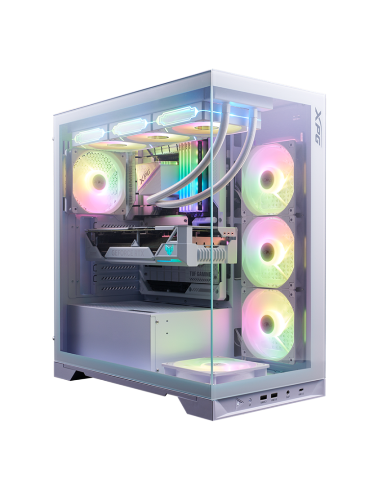 Геймърски компютър ION XPG INVADER X BTF MT WHITE ARGB с процесор AMD Ryzen 7 9800X3D, видео карта RX 9070 XT STEEL LEGEND 16GB GDDR6, RAM 32GB (2x16GB) DDR5 6000MHz, SSD 2TB PCI 4, WIFI 7