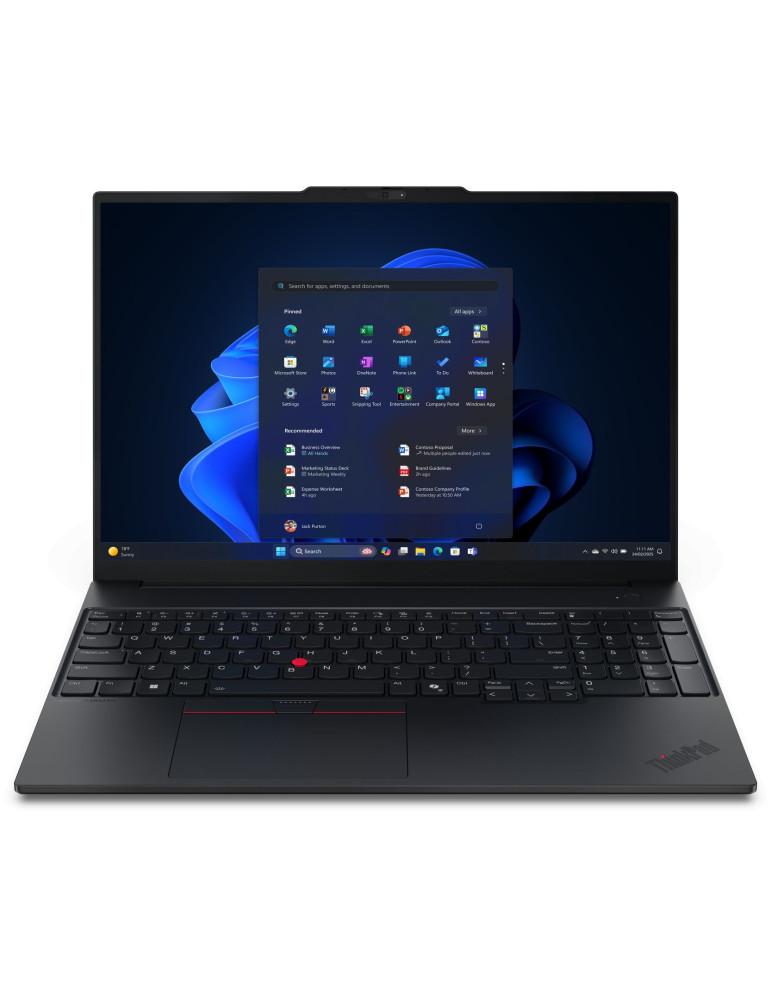 Лаптоп Lenovo ThinkPad E16 G3, AMD Ryzen 5 230, 16" , 16GB RAM, 512GB SSD, Win 11 Pro - 21ST001HBM