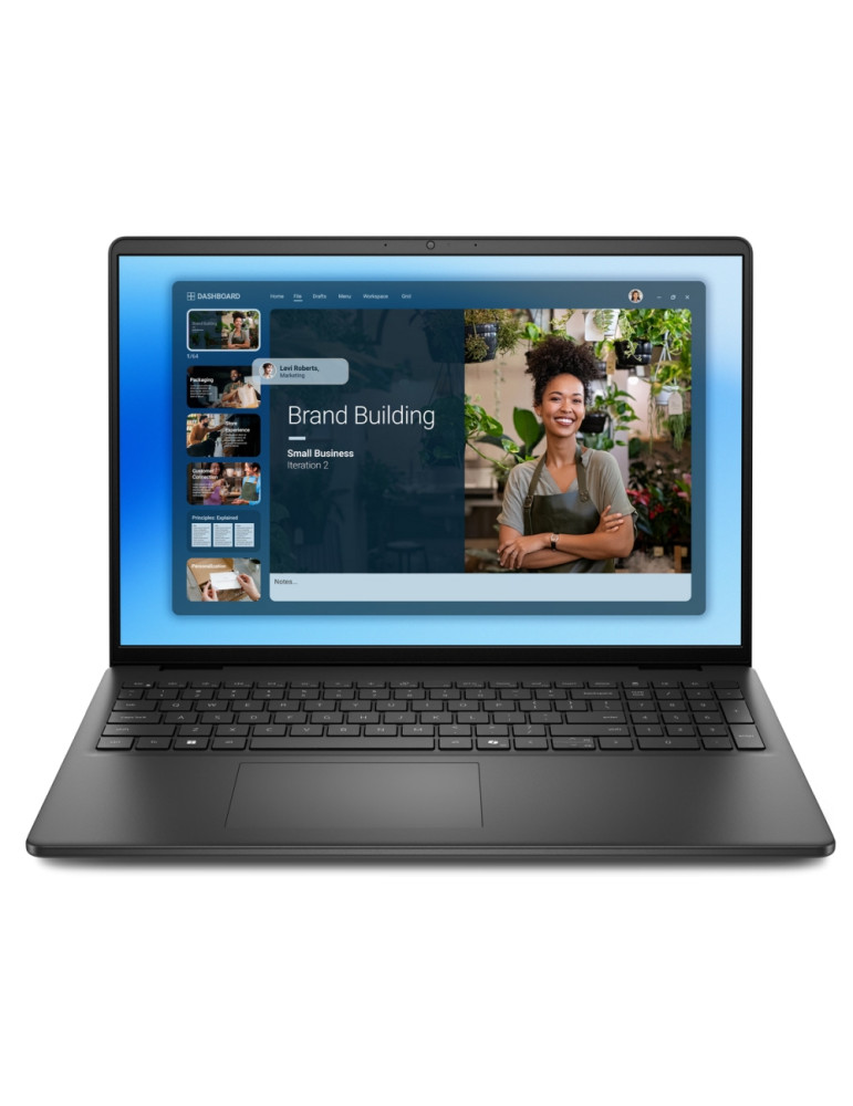 Лаптоп Dell 16 DC16250, Intel Core 7 150U, 16.0" FHD  (1920x1200) Touch, 16GB RAM, 1TB SSD, Intel Graphics, Ubuntu, Carbon Black - DC16250_RPLU-R_014_UBU