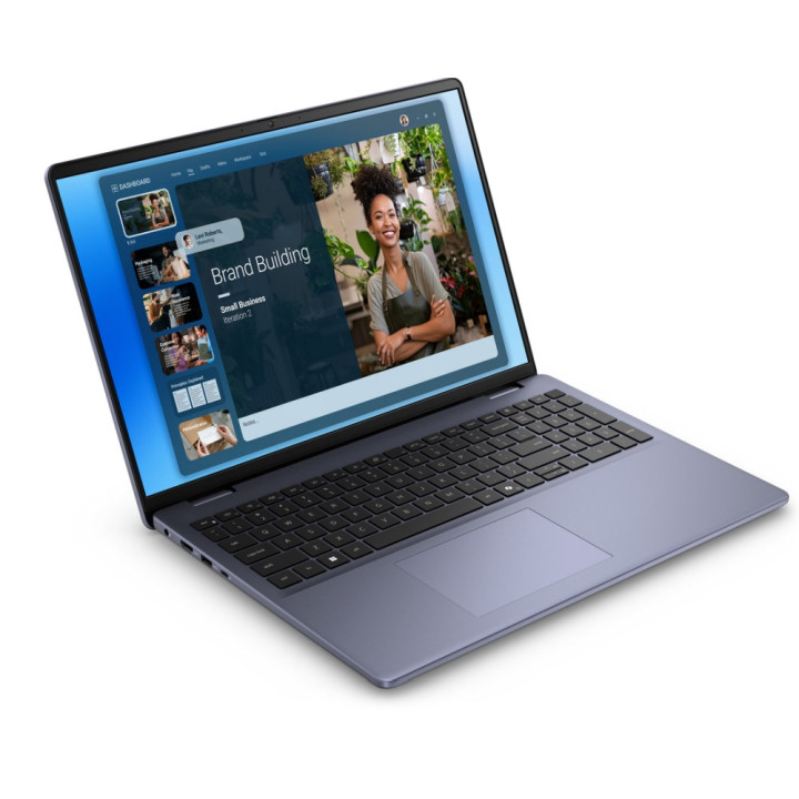 Лаптоп Dell 16 DC16251, Intel Core 7 150U, 16.0" FHD  (1920x1200), 32GB RAM, 1TB SSD, Intel Graphics, Ubuntu, Midnight Blue - DC16251_RPLU-R_007_UBU