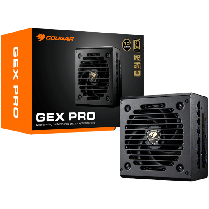 Модулно захранване Cougar GEX PRO 850 PSU, 80 plus Gold, 850W, Fully Modular - CGR GEXP-850