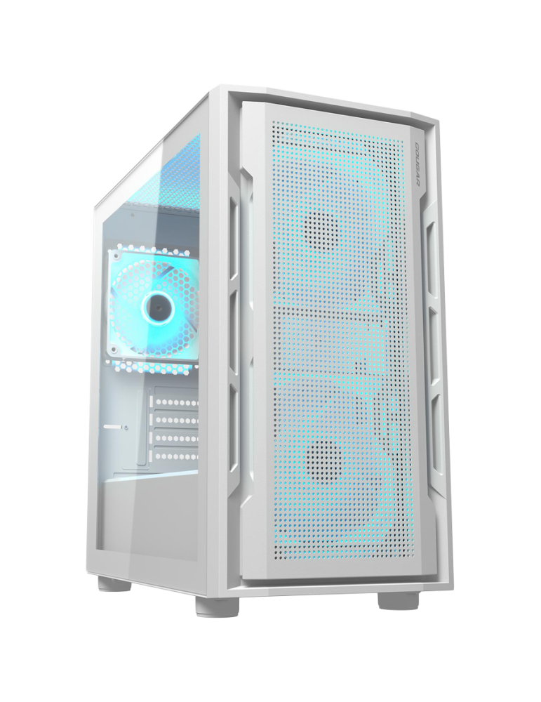 Кутия за компютър Cougar UNIFACE MINI RGB, Mini Tower, White - CGR-55C9W-RGB