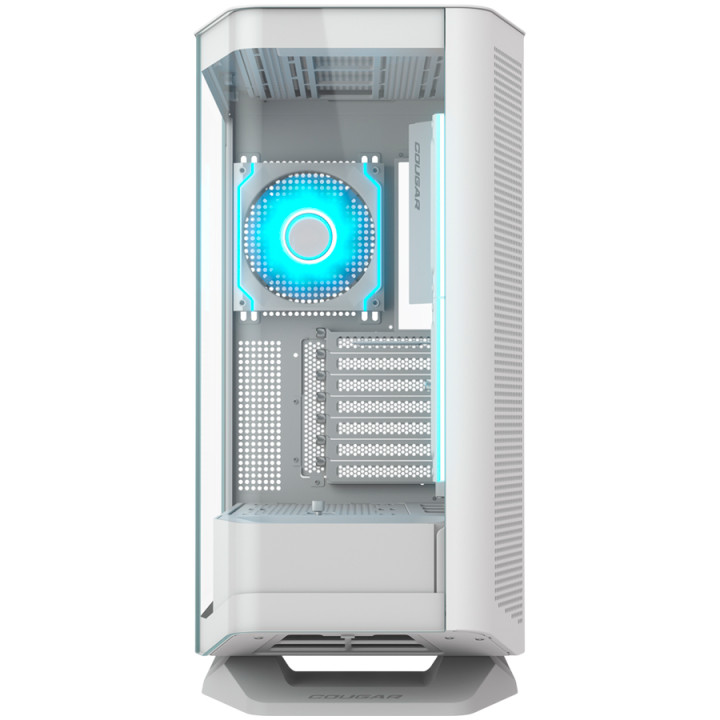 Кутия за компютър Cougar FV270 RGB, Mid tower, White - CGR-58M6W-RGB