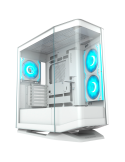 Кутия за компютър Cougar FV270 RGB, Mid tower, White - CGR-58M6W-RGB